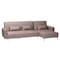 Baxton Studio Lanoma Contemporary Clay Fabric Upholstered Convertible Sofa Bed 245-13752-ZORO - alternate 1